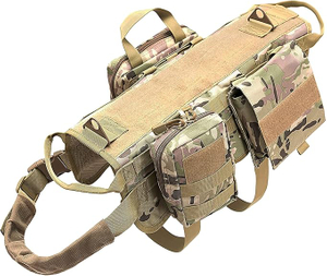 Pouches နှင့်အတူ Tactical Dog Harness