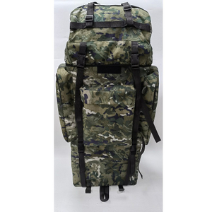 100L nieuwe inkt bergbekleding tas u-vormig stalen frame camouflage outdoor reizen camping rugzak