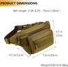 ยุทธวิธี Fanny Pack MOLLE Army Lumbar Gear Pouch (รวมแพทช์) # W1252