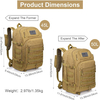 Zaino tattico espandibile Zaino d'assalto Molle Army 45L-50L n. 5151