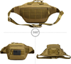 Marsupio tattico Custodia per attrezzatura lombare militare MOLLE (toppa inclusa) # W1252