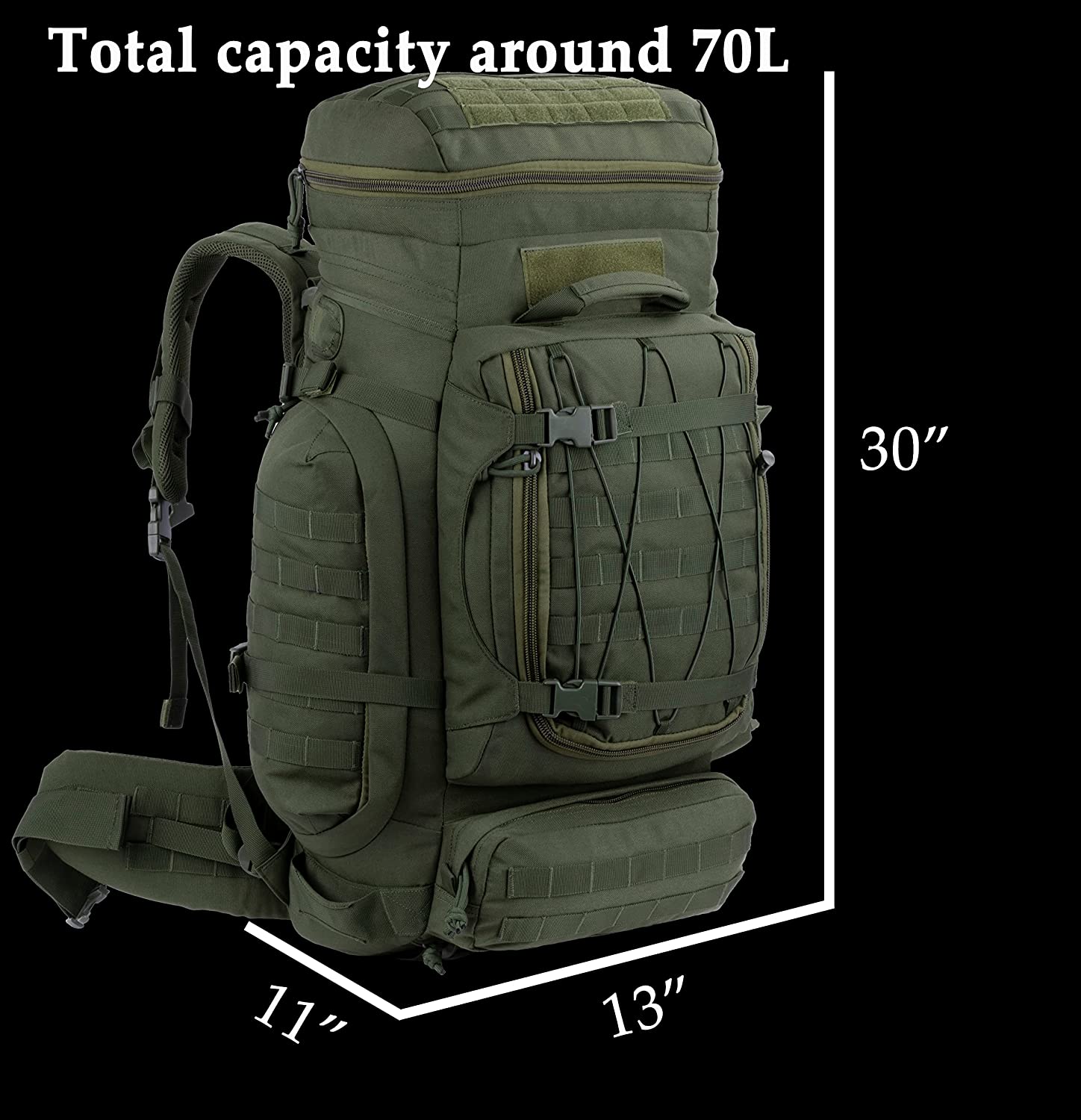 Internal Frame Backpack Military Rucksack for Backpacking Hiking