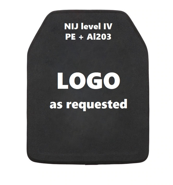 Tahap IV Ballistic Plate (PE + AL203) Nij .06 Bersertifikat