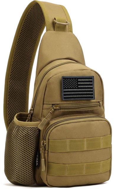 Chiến Thuật Sling Qu&acirc;n Sự MOLLE Đeo T&uacute;i Đeo Vai Ngực Ba L&ocirc; C&oacute; Đựng Nước # B026