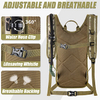 2L BPA-Free Leak-Proof Water Bladder #5864 ပါသည့် Tactical Molle Hydration Pack ကျောပိုးအိတ်
