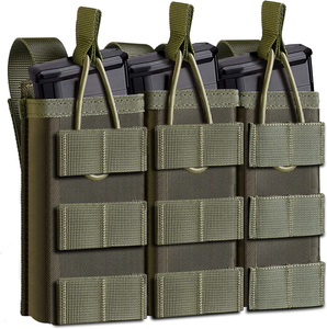 Open-Top Top Triple Stacker Magazine Holster Rifle សម្រាប់ទស្សនាវដ្តី AR-15 M4 M14 M16 G36 HK416#B2452